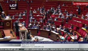 Motion de censure. L'intervention de Philippe Vigier