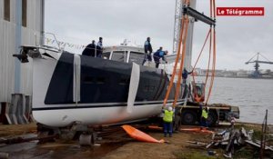 Lorient. Les chantiers Bernard mettent leur premier yacht à l'eau