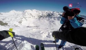 GoPro Run of George Rodney (USA) - Swatch Freeride World Tour 2015 Fieberbrunn Kitzbueheler Alpen by The North Face staged in Vallnord-Arcalis Andorra