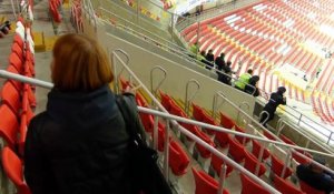 Un stadier du Spartak Moscou danse comme un possédé