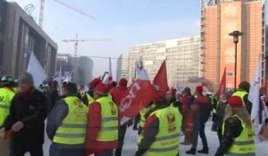 3.500 manifestants contre le dumping social à Bruxelles