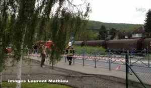 Godinne: colision entre deux trains de marchandises