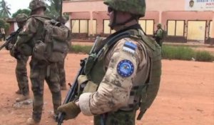 Centrafrique: Première patrouille dans Bangui pour les soldats estoniens de l'Eufor