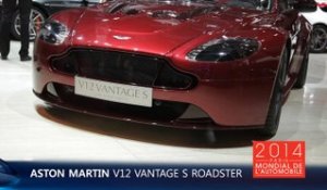 L'Aston Martin V12 Vantage S Roadster en direct du Mondial de l'Auto 2014