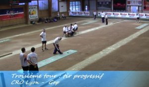 Troisième tour, Tir progressif, CRO Lyon contre Gap, Sport Boules, J2 Elite 2014 2015