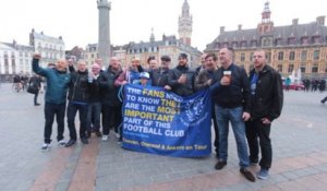 Les supporters d'Everton dans le centre de Lille