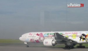 L'avion Hello Kitty débarque en France