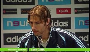 Avant Lyon-OM, interview de Lorik Cana