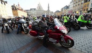 Manifestation de motards pour la toussaint