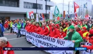 Belgique : manifestation monstre à Bruxelles contre l'austérité
