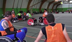 VIDEO. Niort: Rugby-fauteuil: tournoi à la mêlée à la salle de l'IMS