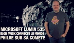 #freshnews 754 Microsoft Lumia 535. Elon Musk. Philae sur sa comète