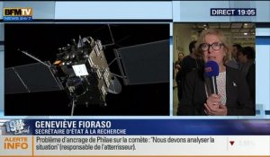 Atterrissage de Philae sur la comète Tchouri: Les commentaires de Geneviève Fioraso (1/4) - 12/11