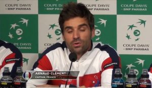 Coupe Davis - Clément : ''Les Suisses s'adaptent vite à la terre battue''