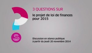 [Questions sur] Le projet de loi de finances pour 2015