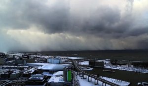 Timelapse de la ville de Buffalo - Tempête de neige