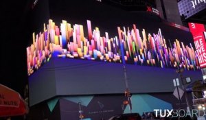 VIDEO Plus grand écran du monde à Times Square