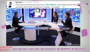 Public Zap : Babette de Rozieres : “Mimie Mathy, c’est une méchante ! “ Vous y croyez ?