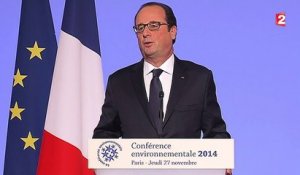 François Hollande ouvre la conférence environnementale