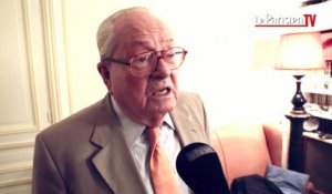 Congrès du FN. Jean-Marie Le Pen : "Je suis une bonne locomotive"