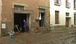 Hérault: après la décrue vient le temps du nettoyage