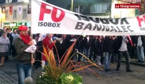 Bannalec. Manifestation de soutien aux salariés d'Isobox