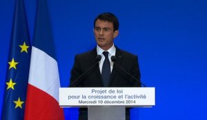 Conférence de presse de MM. Valls et Macron consacrée au projet de #LoiActivité