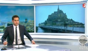 VIDEO : Une passerelle suspendue sauve le Mont Saint-Michel