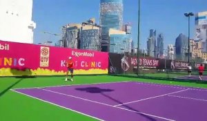 ATP - Doha - Karlovic et Bemelmans à l'entraînement
