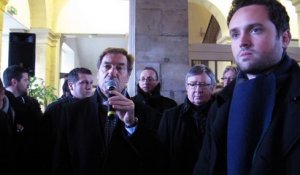 Le discours du maire d'Hazebrouck après l'attentat à Charlie Hebdo