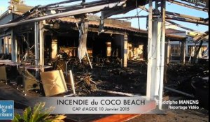 CAP D'AGDE - 2015 - Un restaurant de plage incendié ! La série noire continue