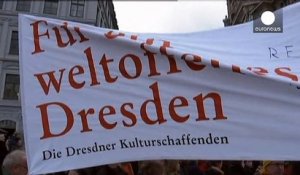 35 000 manifestants contre le mouvement anti-islam Pegida à Dresde