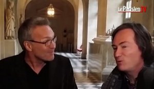 Laurent Ruquier et Antoine Rault en visite au Château de Versailles