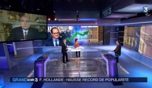 Hausse spectaculaire de popularité pour François Hollande