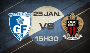 Dimanche 25 Janvier à 15h30 - Grenoble Foot 38 - OGC Nice (B) - CFA C