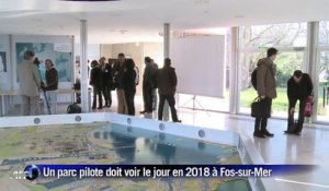 Un parc éolien flottant à Fos-sur-Mer en 2018