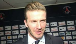 PSG - Beckham : «Content de la victoire»