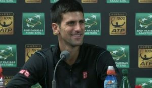 TENNIS - ATP - Bercy - Djokovic : «Le français est une belle langue»