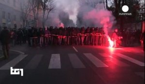 Italie: manifestation de militants d'extrême-gauche, heurts avec la police