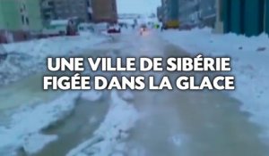 Une ville de Sibérie figée dans la glace