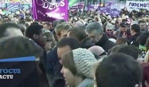 Podemos mobilise contre l'austérité à Madrid
