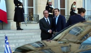 Tsipras en viste à l'Elysée