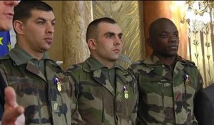 Les trois militaires agressés à Nice décorés