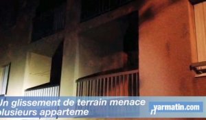 Un glissement de terrain menace plusieurs appartements à Toulon