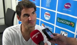 TENNIS - ATP - Brisbane - Federer : «Du boulot de gagner mille matches»