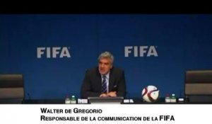 Fifa : Sepp Blatter est "calme", mais "pas en train de danser dans son bureau"