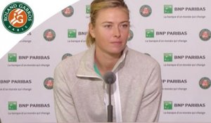 Conférence de presse Maria Sharapova Roland-Garros 2015 / 2ème Tour