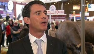 Manuel Valls fustige le vote FN depuis le Salon de l'agriculture