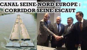 Signature franco-belge de la demande de dossier de subvention du canal Seine- Nord Escaut à la Commission européenne