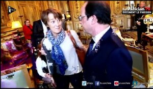 Des lecteurs du Parisien reçus par François Hollande à l'Elysée